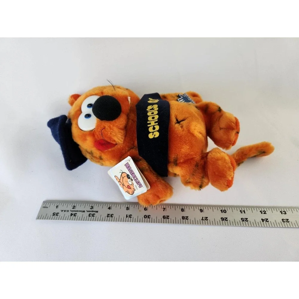 w/Tags Applause Heathcliff Plush Vintage 1982 Cat Graduation School Cartoon 8542